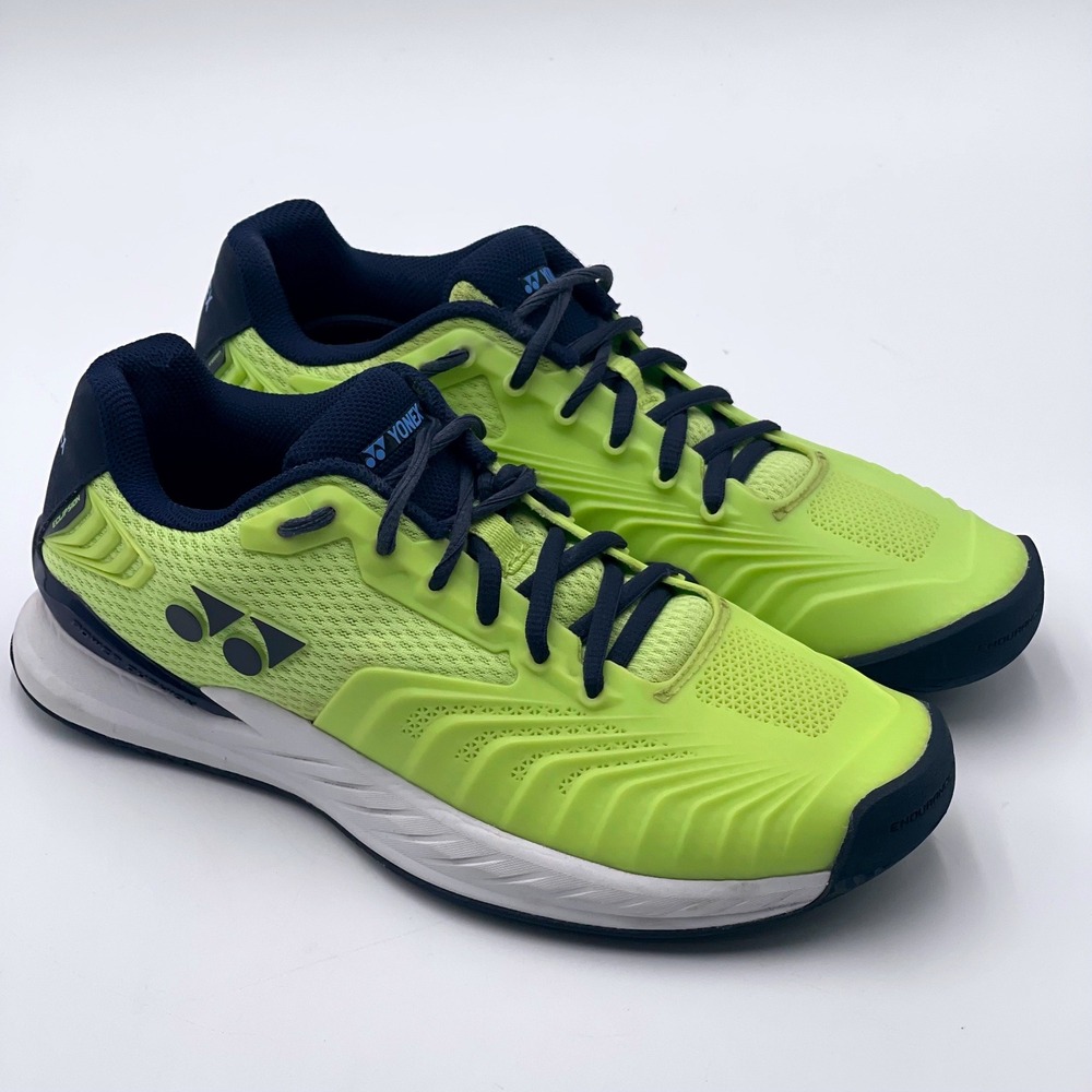 Yonex Power Cushion Eclipsion 4 Mens 7.5 Tennis Shoes Lime Yellow Navy SHTE4M